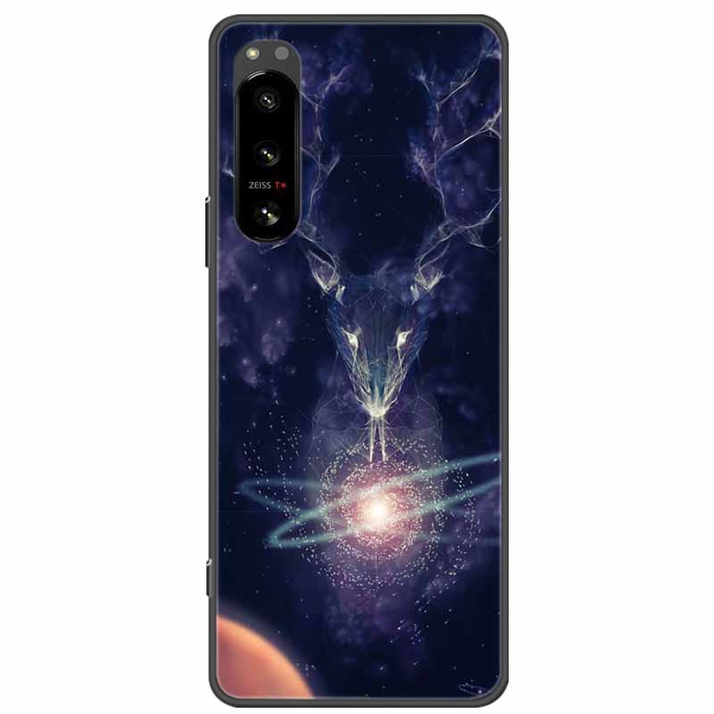 Pro Sony Xperia 5 / 5 II / 5 III Pouzdro TPU Měkký Silikon Nárazuvzdorná Pouzdra pro Sony Xperia 5 III Kryt Telefonu 5II 5III Vlk Lvi