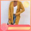 Autumn and Winter New Styles, Fashion, Women's Clothing, Outerwear, Cardigan, Sweater, Women's, Long, Single Breasted, Casual Cardigan Jacket