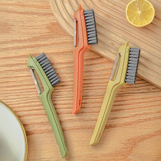 Yousheng Gemüseschäler mit Bürste 3 in 1 Multifunktionaler Gemüseschäler mit Scheuerbürste für Lebensmittel Gemüse Karotte Kartoffel Mais