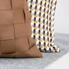 Nordic Luxury Woven Pu Leather Cushion Cover For Home Sofa Bed Throw Pillow Case Living Room Decorative