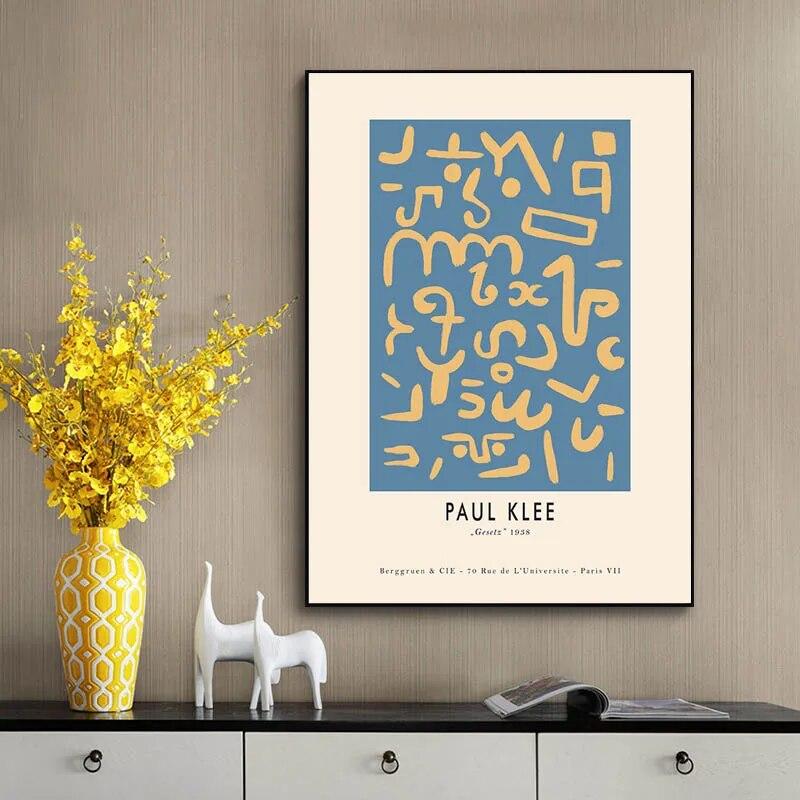 Bauhaus Exhibition Canvas Line Chair Wall Art Minimalism Print Painting Nordic Poster Abstract Face Picture Modern Home Decor