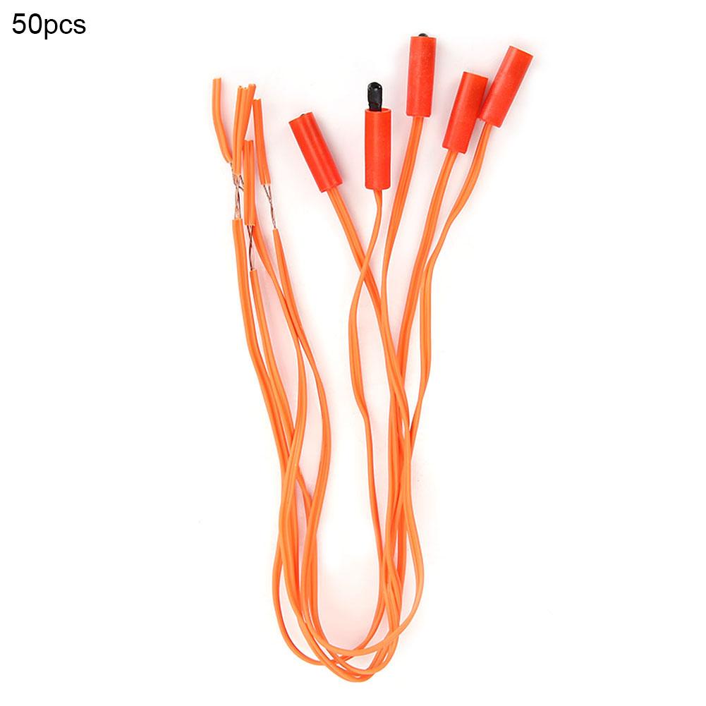 Popolare 50 Pezzi Cavo Accenditore Elettronico per Fuochi d'Artificio con Telecomando Wireless (30 cm)