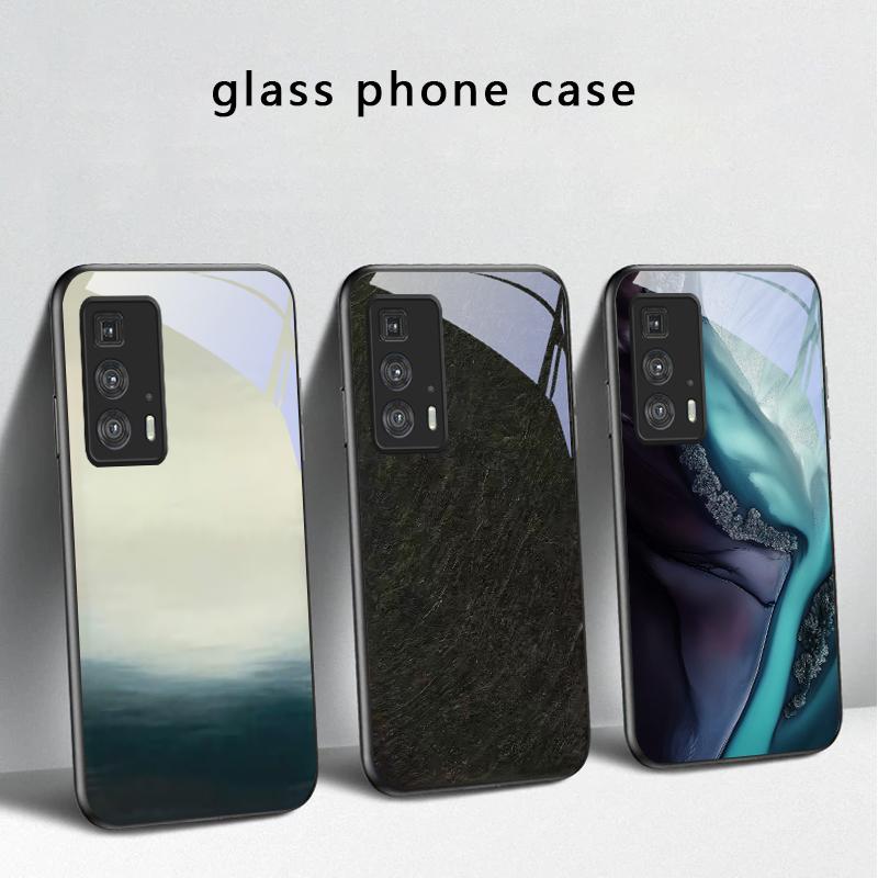 Bark texture texture For Motorola Moto Edge 20 Lite 30 Pro 40 Neo 50 Ultra G45 G54 G55 G75 G84 G85 G Play 23 Glass Phone Case
