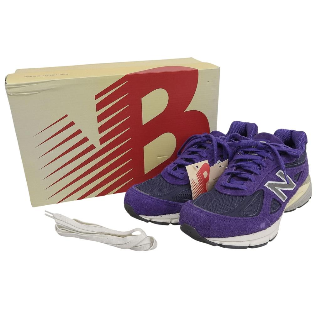 Pristine NEW BALANCE Sneakers 990V4 Purple Suede Purple Mens 26.5 U990TB4 Used