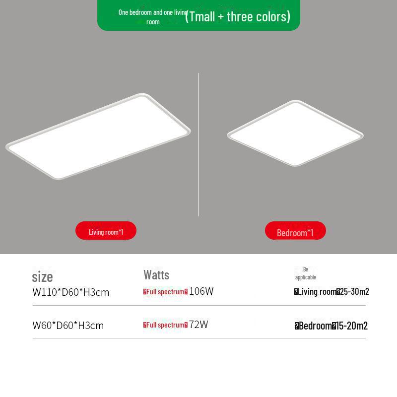 High-End Ultra-Thin Full Spectrum Round Ceiling Lamp for Living Room, Hall & Bedroom