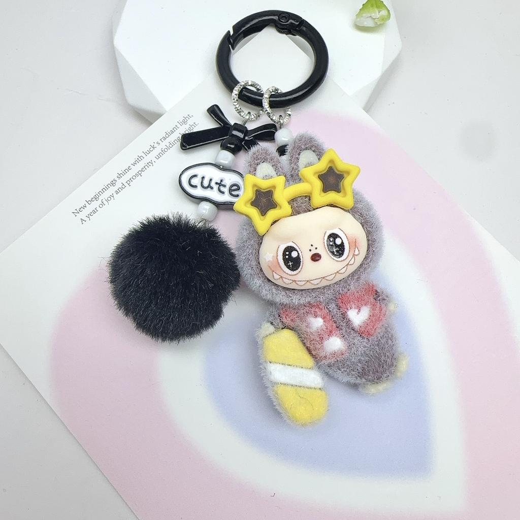 Breloc Iepure Surfing Placă Val Flocking Bijuterii DIY Păpușă Flocking Ornament Mic de Birou