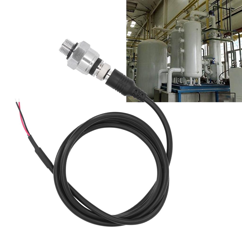 Pressure Sensor 0‑0.5Mpa 4‑20mA Output G1/4 Thread Aviation Plug Pressure Transducer for Water Oil G