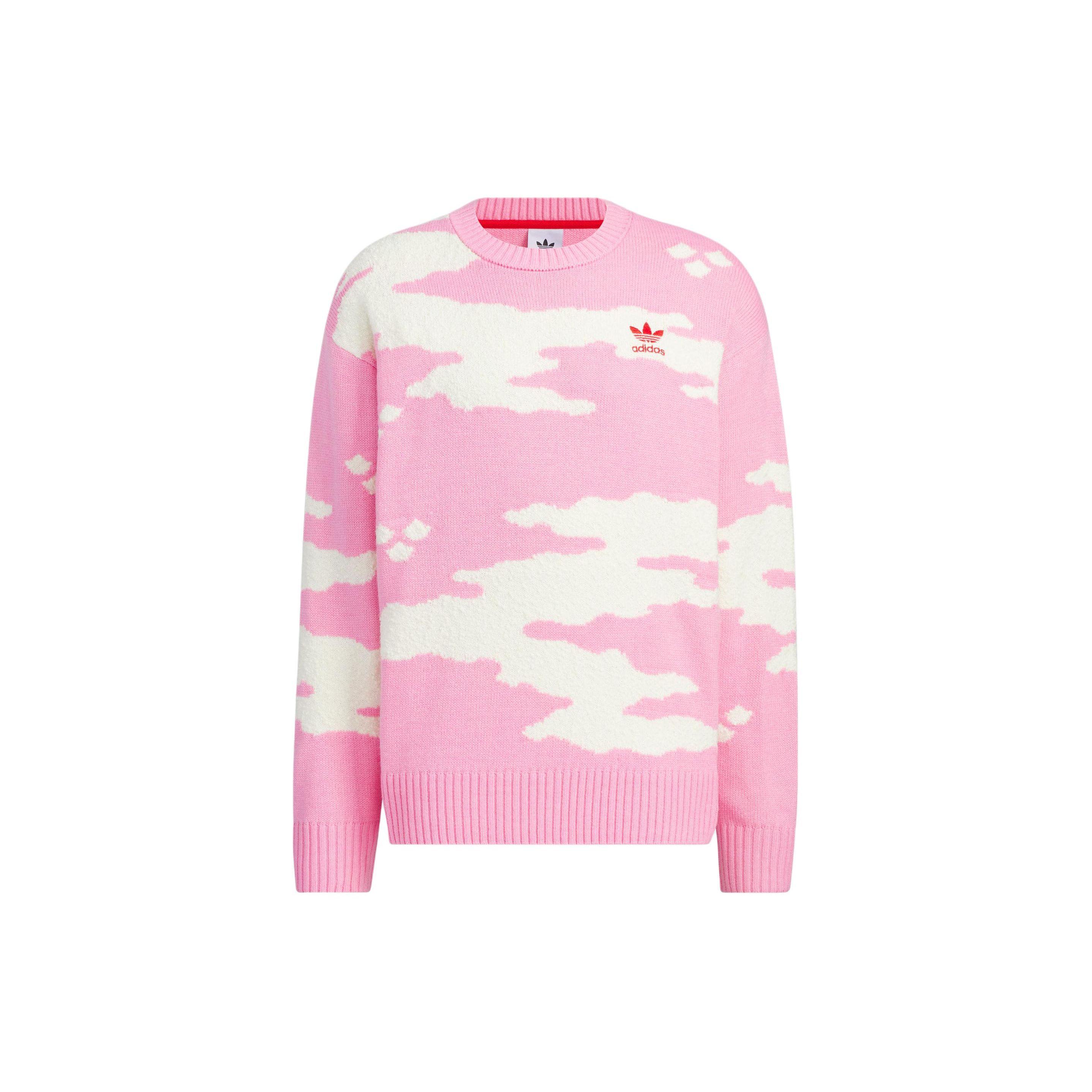 

Adidas Originals Asia Sizing Crew Neck Sweater Unisex Pink White JE9188 M