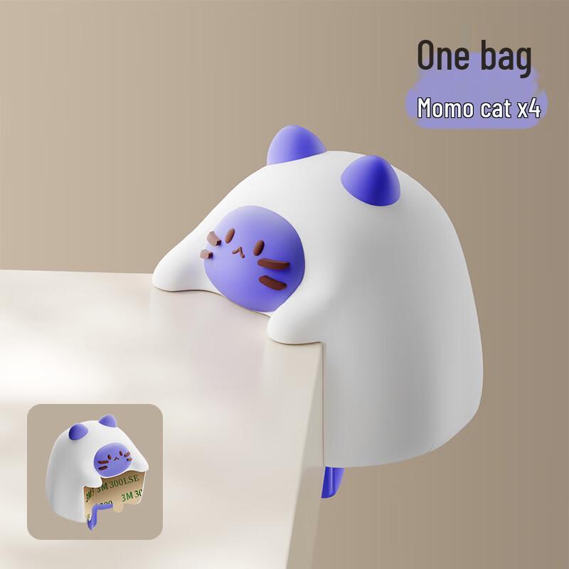 ZISIZ Cartoon Moomoo Cat Anti-Collision Pads for Kids