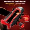 Rechargeable Men's Penis Vibrator 10-Speed Silicone Ring for Sensitivity and Endurance 18+
