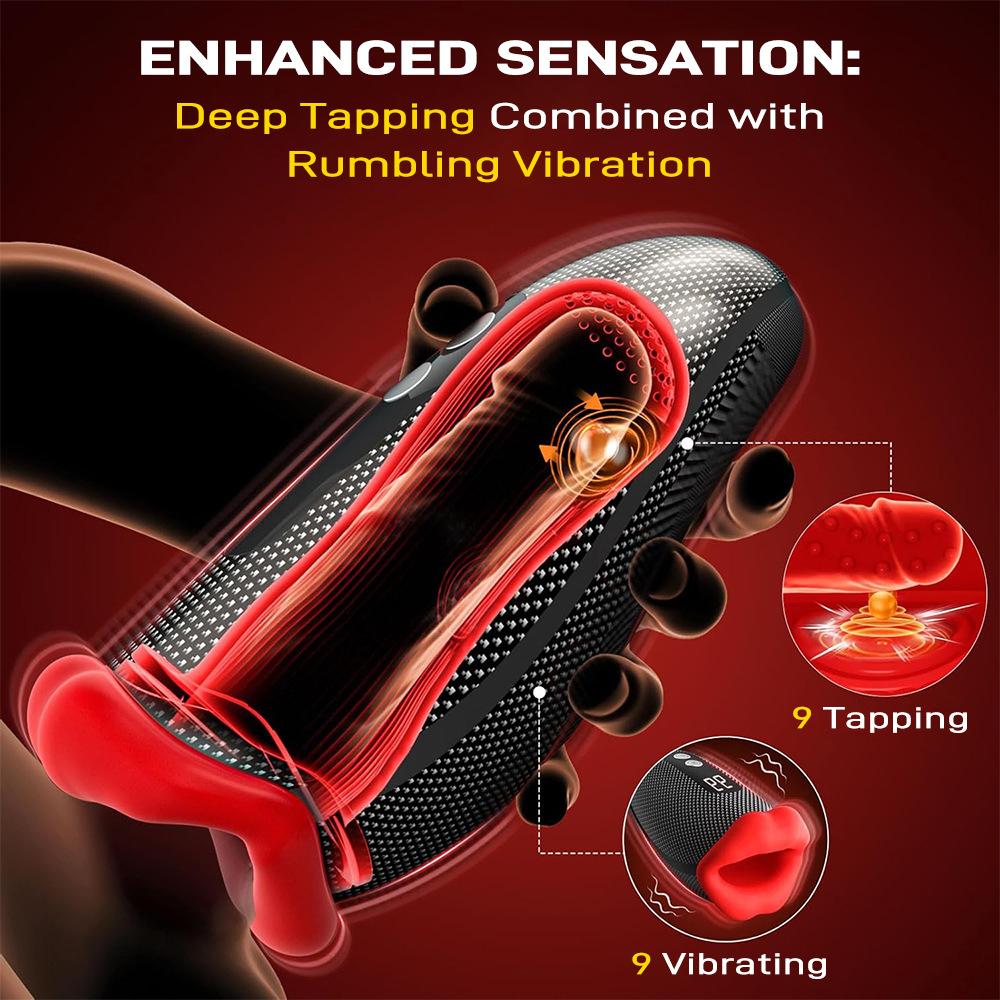 Rechargeable Men's Penis Vibrator 10-Speed Silicone Ring for Sensitivity and Endurance 18+