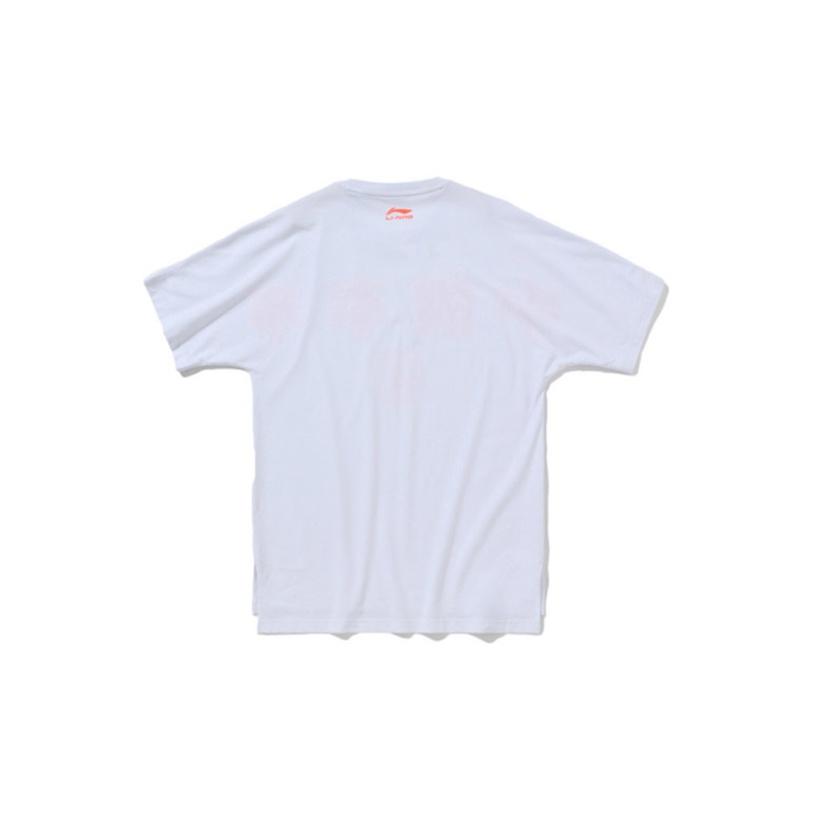 Li Ning New York Fashion Week Series Loose Short Sleeve T-Shirt Men Tops White AHSP707-1