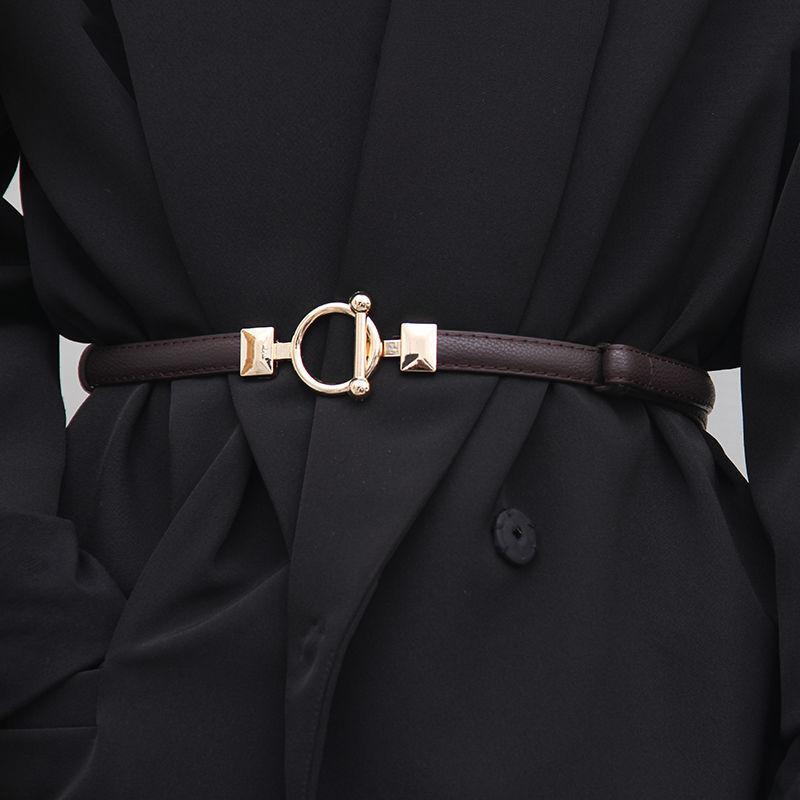 Modern And Stylish Womens Wide Adjustable Waist Belt For Dress Accents In Various Colors