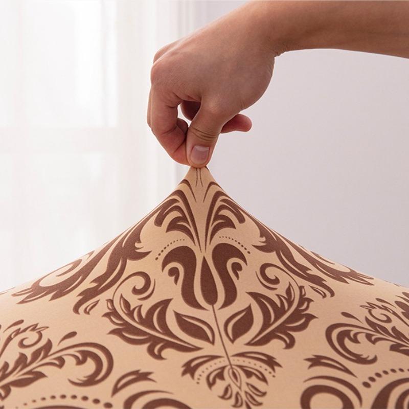 Printed Chair Cover Soft Comfortable Snug-Fit Non-Slip Wear-Resistant Decorative Chair Cover Modern Home Dust-Proof Chair Cover