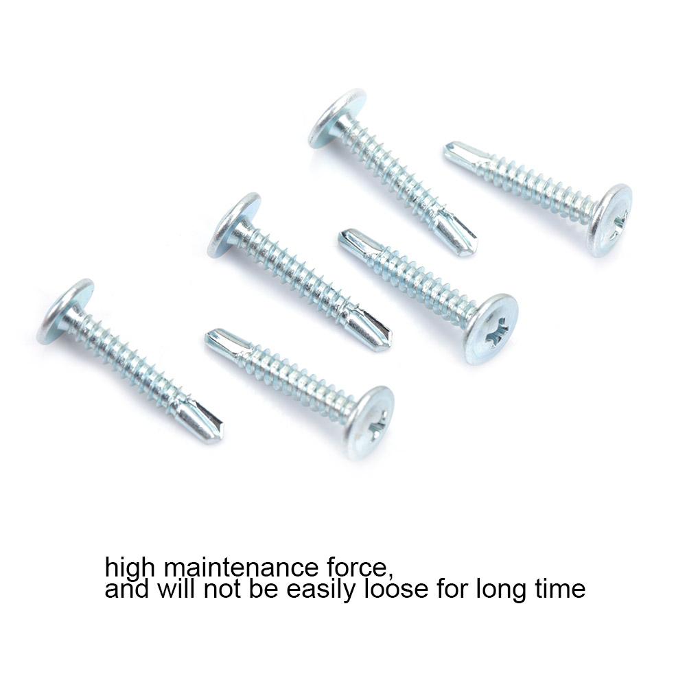 50pcs M4.2 Truss Head Self Drilling Self Tapping Screws Set Drilling Tail Screw (M4.2*19)