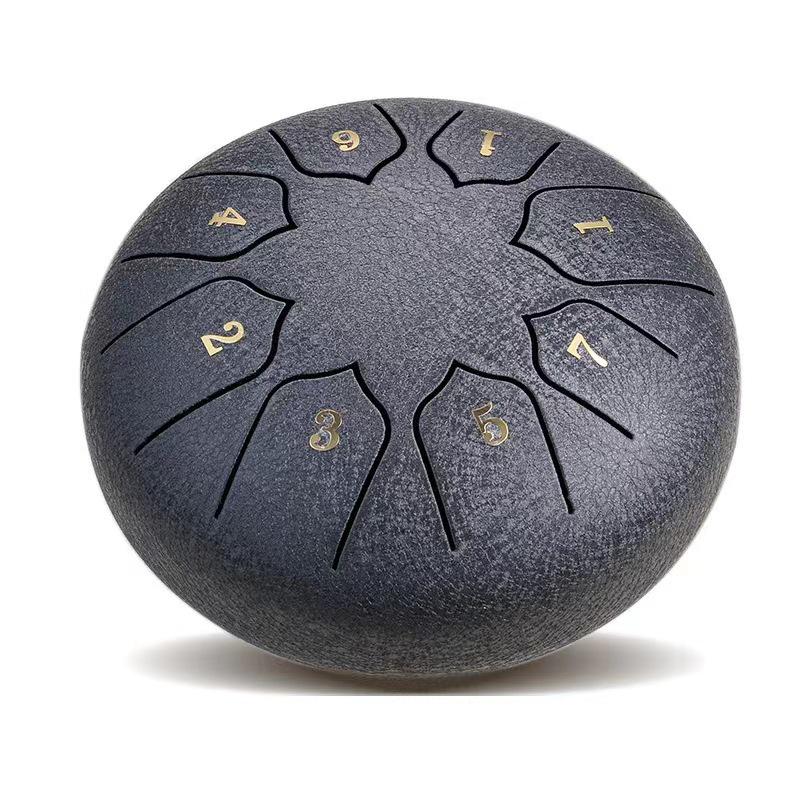 6-Inch 8-Note Steel Tongue Drum - Hand-Played Colorful Instrument for Adults & Children