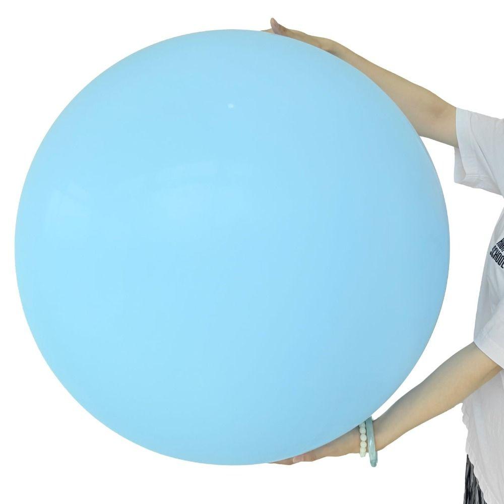 2pcs Round White Balloons 36Inch Latex Balloon Outdoor Giant Balloons  For Wedding Bridal Birthday