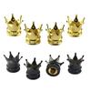 4 PCS Universal Crown Wheel Valve Covers Air Dustproof Waterproof Car Motorcycle Tyre Rim Covers Car Decoration Valve Caps