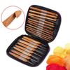20pcs Carbonized Bamboo Bamboo Crochet Hooks Metal Tips Yarn Craft Tools  For Experts