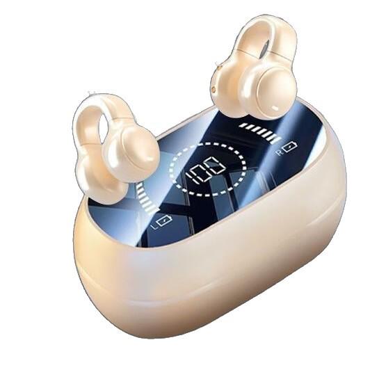 X51 Wireless Bluetooth Earphones: Clip-On, Noise-Cancelling, Long Battery Life, Comfortable Fit for Running and Sports Calls.