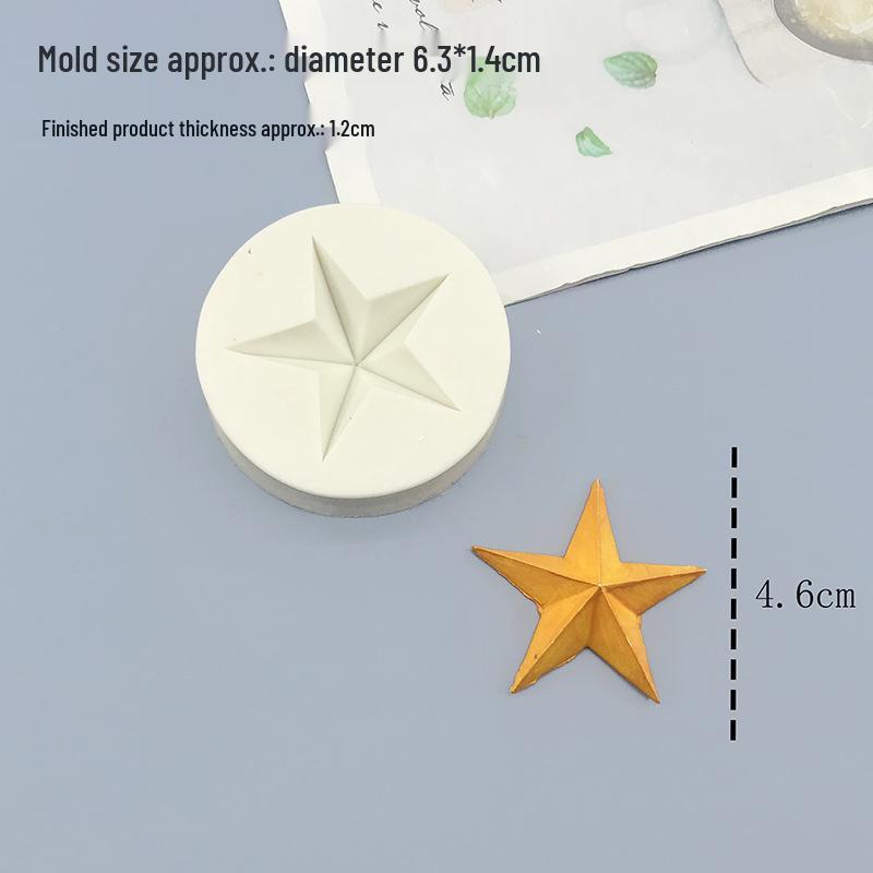 

Силиконовая форма «Пентаграмма» для DIY шоколада, мастики, украшения торта и полимерной глины