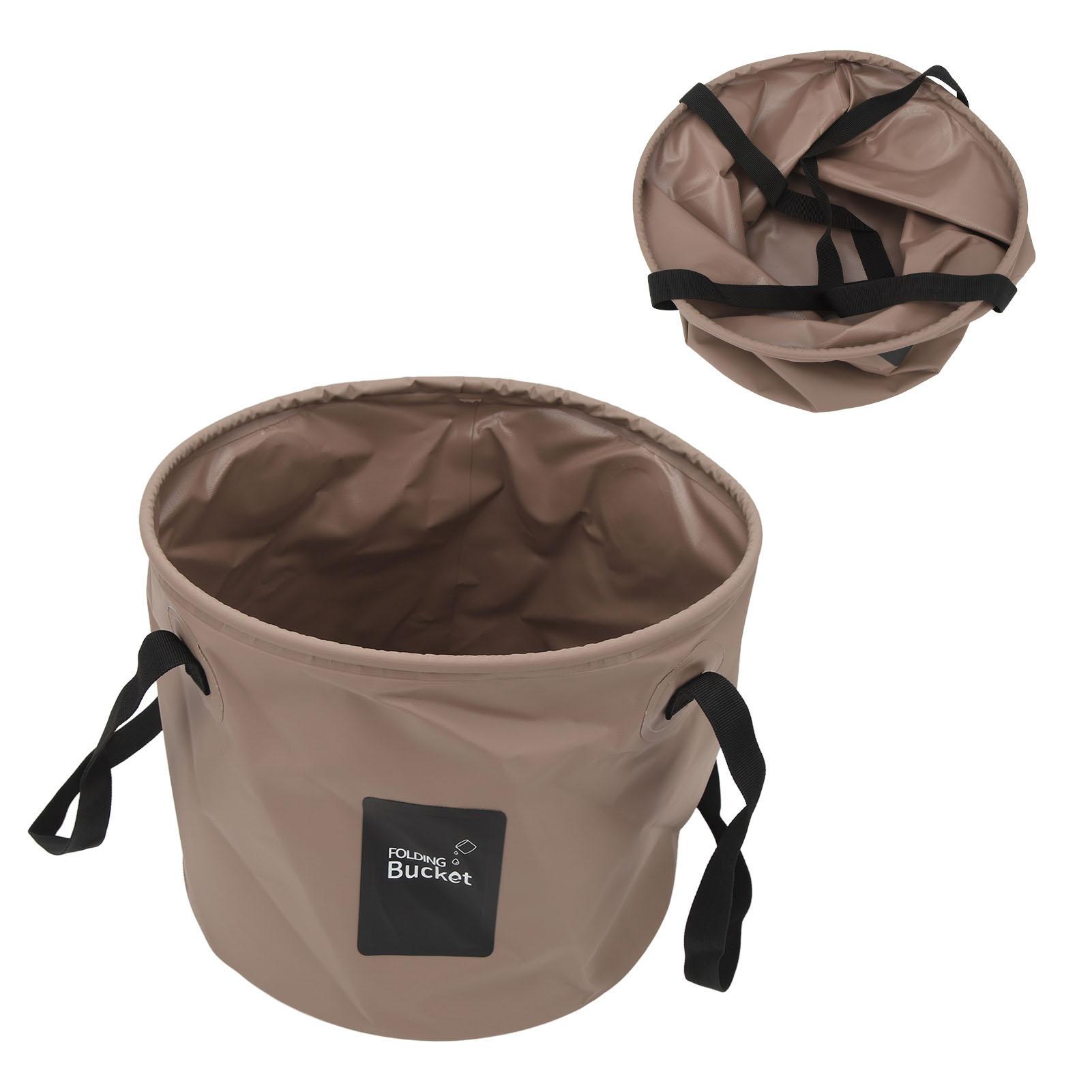 20L Portable Camping Bucket PVC Folding Water Bucket High Capacity Collapsible Container for Outdoor Activities