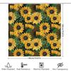 Brighten Up Your Shower Space With This Vibrant Sunflower Print Bath Curtain Decorate Now!