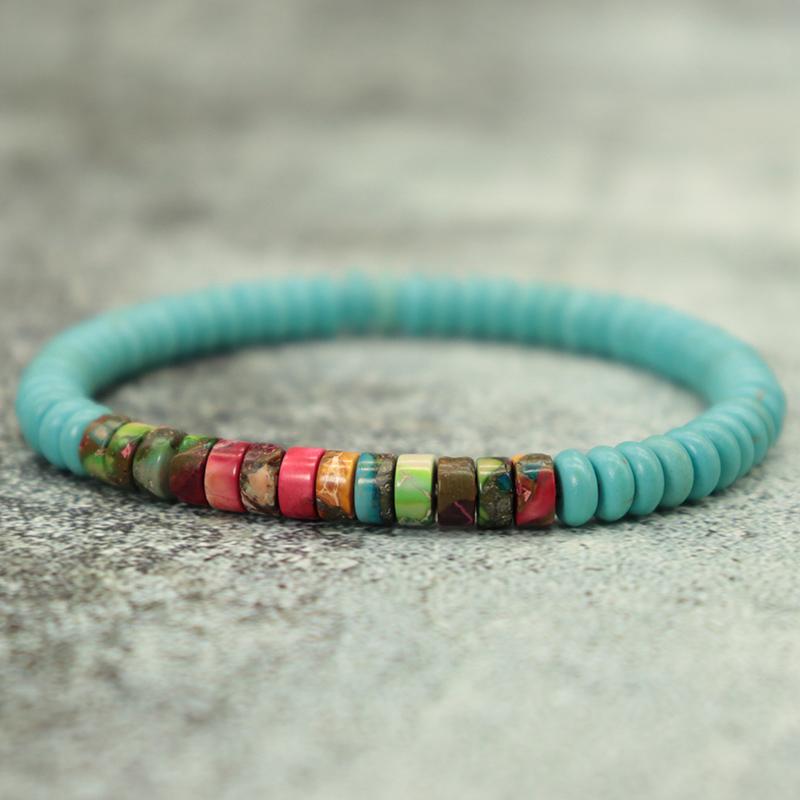 Minimalist Natural Wood Bracelets Unisex 6mm Hematite Imperial Beaded Braslet Meditation Yoga Braclet Leisure Accessories Joias