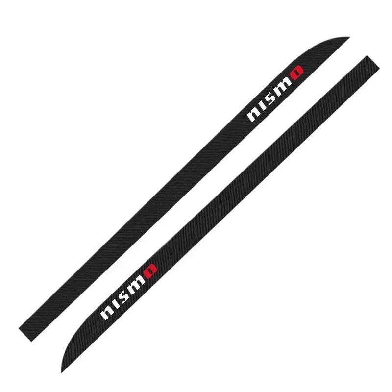 

2025 For Nissan 2Pcs Car Door Side Stripes Skirt Sticker Body Vinyl Decal Car Styling For Nismo Nissan Qashqai Juke X-Trail Patr