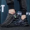 Men's Fashion Breathable Lace-up Knitted Sneakers Casual Outdoor Running Walking Shoes Lightweight Men's Shoes