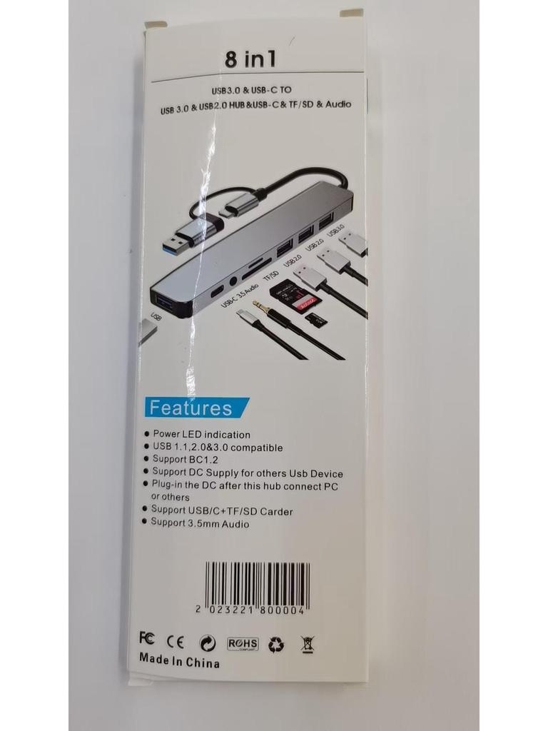 8-in-1 USB Type-C Hub with Multi-Screen Display & High-Speed Transmission