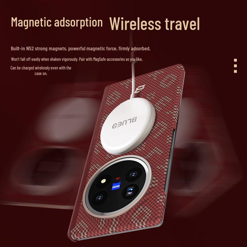 BLUEO Aramid Fiber Magnetic Hinge Protection Case for Vivo X Fold5