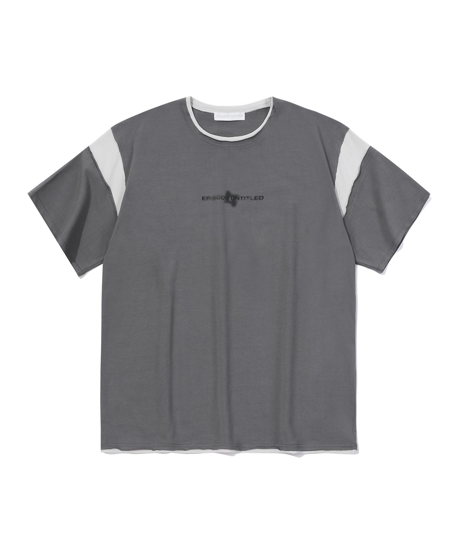 Episode Untitled Match Colors Logo Print T-Shirt_Dark Gray Dark Gray/2