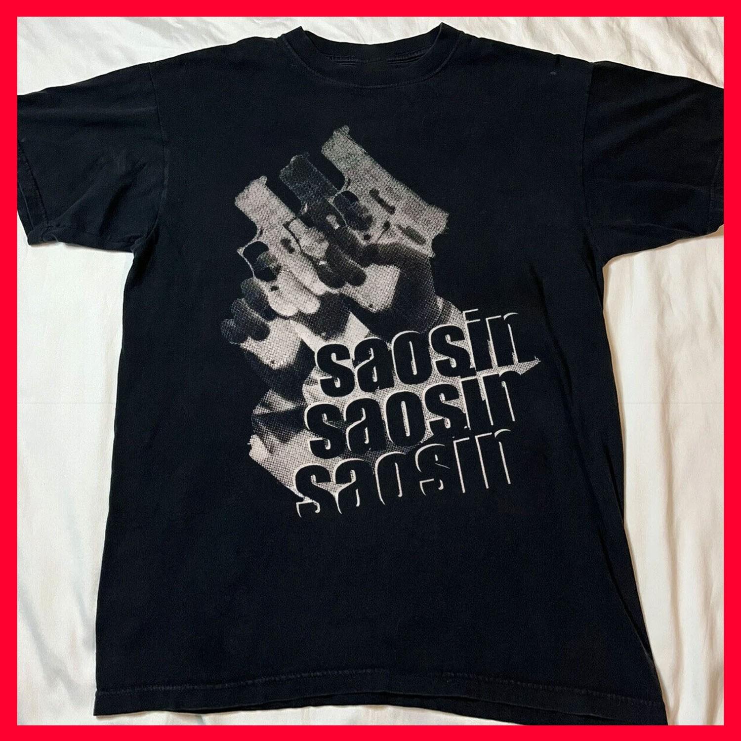 SALE SALE - Saosin Band Pistol Cotton Unisex T-Shirt XXXL