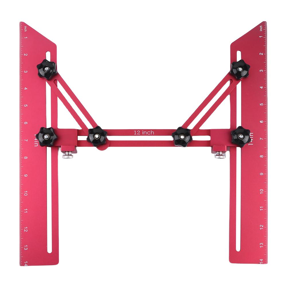 Stair Tread Template Tool Stair Tread Jig Multipurpose Stair Template Tool Aluminum Alloy Step Template Tool for Cutting Drywall