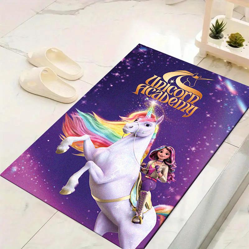 Unicorn Academy Carpet Rug for Living Room Bedroom Home Sofa Decoration,Kids Play Non-slip Floor Mat