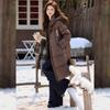 Women's Puffy Long 90% Duck Down Hooded Coat