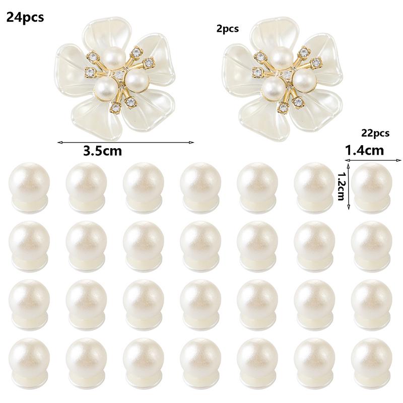 1Set Hole Shoes Summer Shoe Starfish Pearl Shell Decorative Buckle Accessories Removable Diy Decor Gift