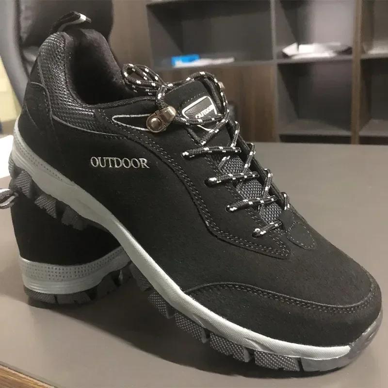 Chaussures de Randonnée pour Homme Chaussures en Cuir Suède pour Homme Chaussures de Marche d'Extérieur Escalade Chasse Baskets pour Homme Nouvelles Bottines Taille 49