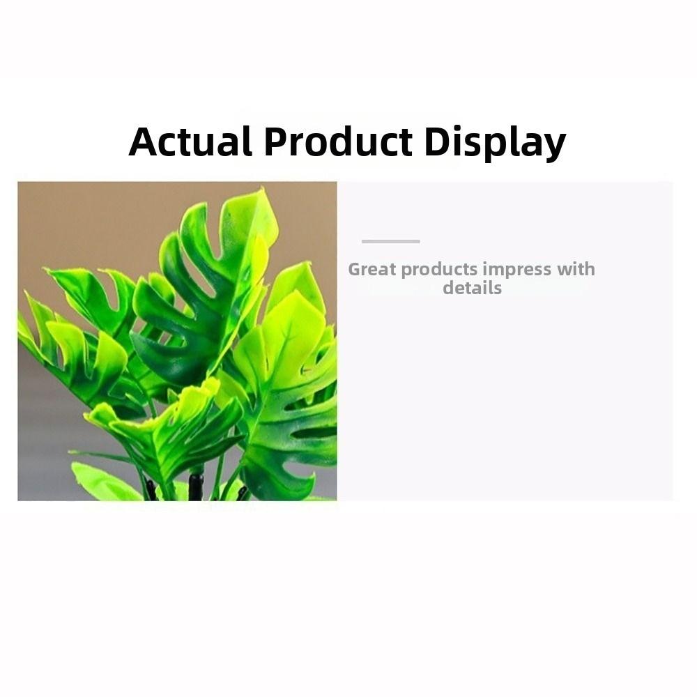with Flowerpot Faux Plant Bonsai Green Leaves Artificial Potted Plant Home Decoration