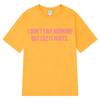 I Don't Like Exercising Because It Hurts Graphic Print Unisex Fashion Comfortable Summer Loose Women And Men Short‑Sleeve T-shirt