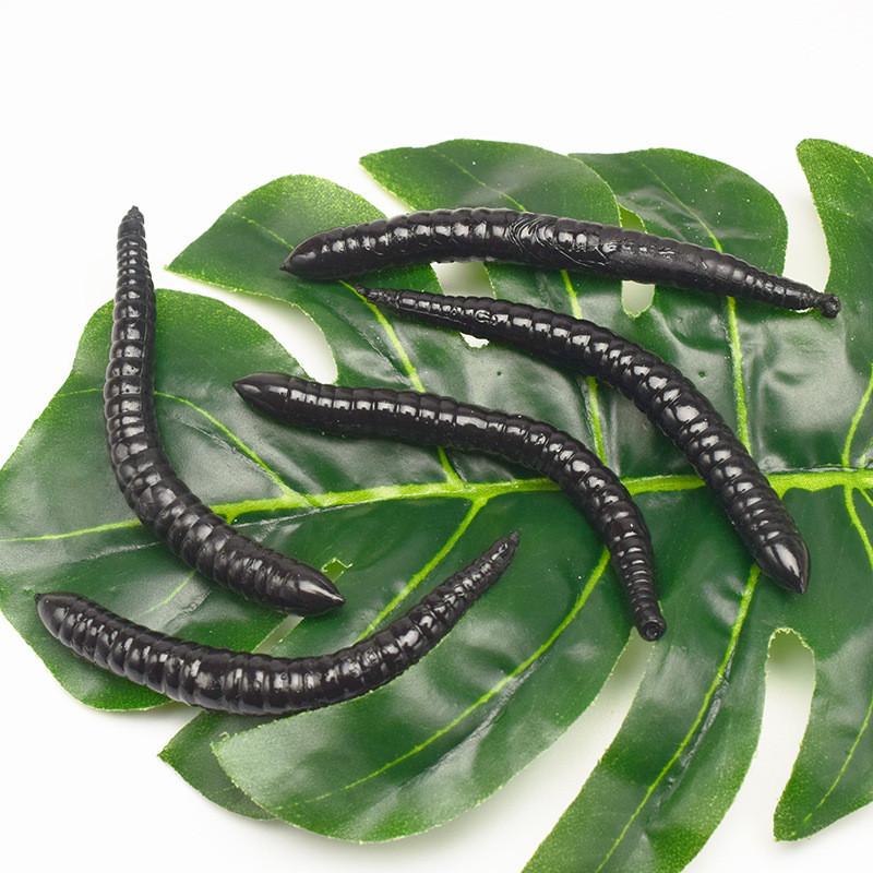 Red Worm Lure Lifelike Silica Gel Fishy Artificial Red Worm Earthworm Bait Submerge Simulation Lure Pesca Prank Earthworm Plaything