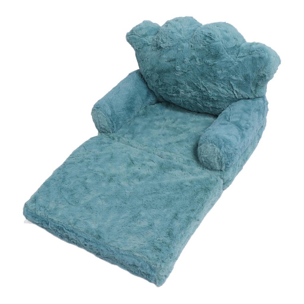 Rozkládací křeslo Zelená Rozkládací pohovka Crown Roztomilá měkká pohodlná dětská pohovka pro chlapce Dívky Home