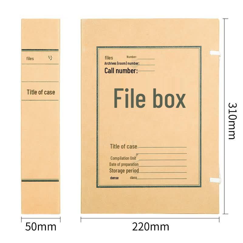 Deli 27045 Kraft File Box