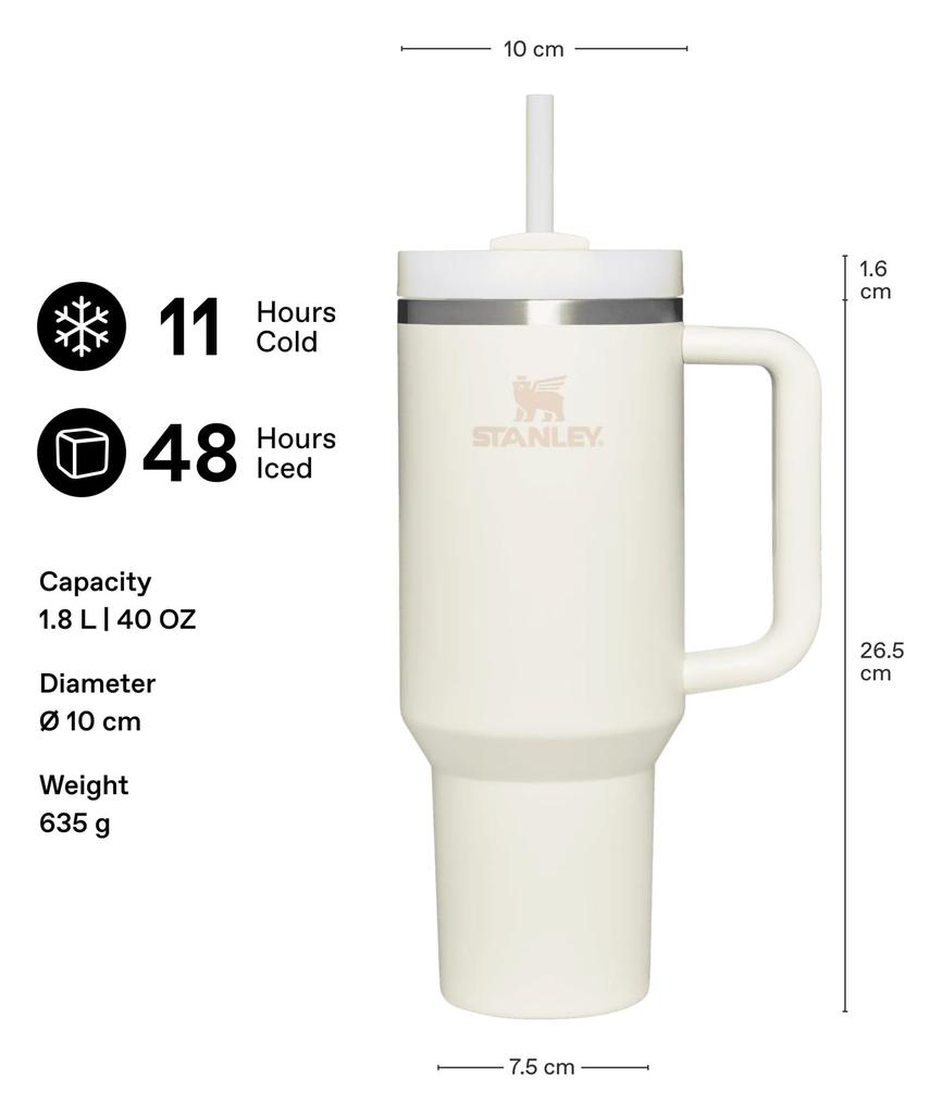 Stanley 1913 Quencher H2.0 Flow State Vacuum Insulated Tumbler, Blue Dreamstone, 30 oz / 0.89 L