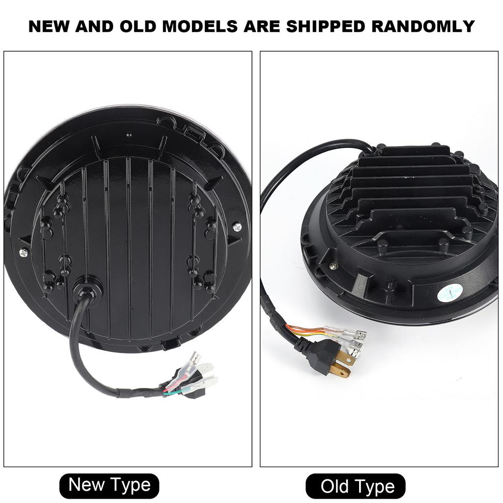 150W 7inch Round Headlight LED Halo Light for Wrangler Motorcycle