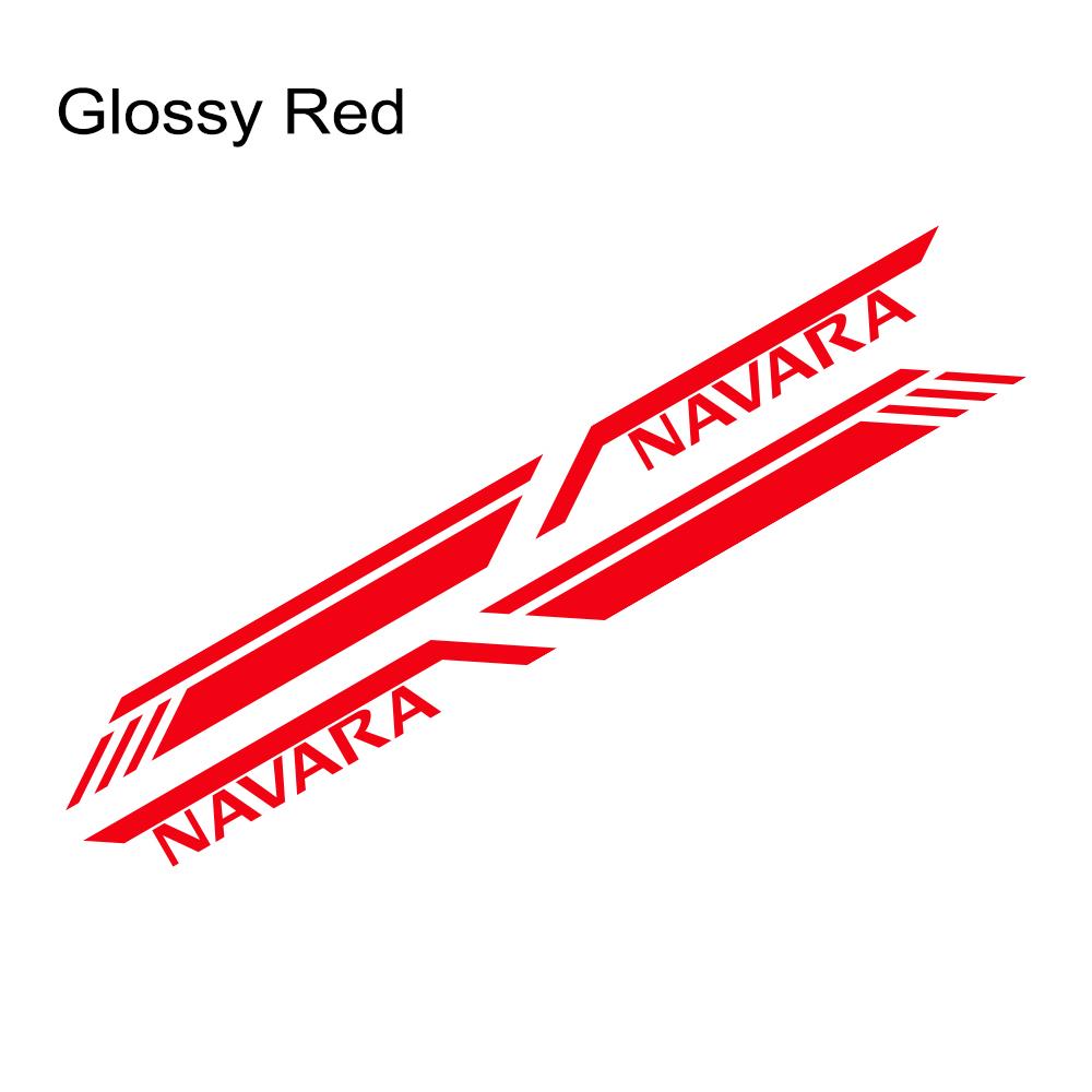 Car Trunk Side Sticker For Nissan Navara D40 D22 D23 NP300 Pickup Truck Stripes Style Decals Vinyl Cover Auto Tuning Accessories