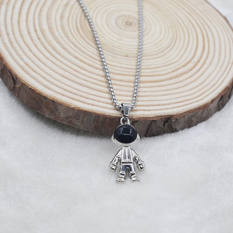 Trendy Hip Hop Astronaut Necklace - Unisex Street Dance Choker