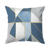 Blue Geometric Stitching Cushion Covers Pillowcase Home Decor Bedroom Sofa Cushion Cover Living Room Car Home Decor