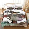 Kaiju No. 8 Beding Set Single Twin Ful Quen King-Sized Dimensionsd Dimensions Bed Linen Set Adult People Kid Bedrom Duvet cover Sets 3D Print Anime